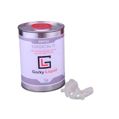 Gorky Liquid Dental Surgical FL SLA - фотополимерная смола для хирургических шаблонов, цвет полупрозрачный, 1 кг | Gorky Liquid (Россия)