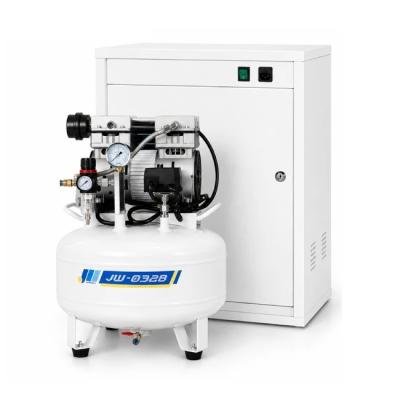 JW-032B - безмасляный компрессор для одной стоматологической установки, с осушителем, с кожухом, 100 л/мин Junwei (Китай)