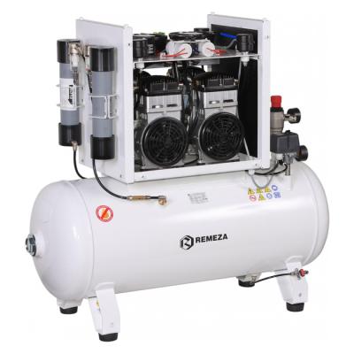 Remeza КМ-100.OLD20ТКД - безмасляный компрессор для 4-х стоматологических установок, с осушителем мембранного типа, с кожухом, с ресивером 100 л, 280 л/мин | Remeza (Белоруссия)