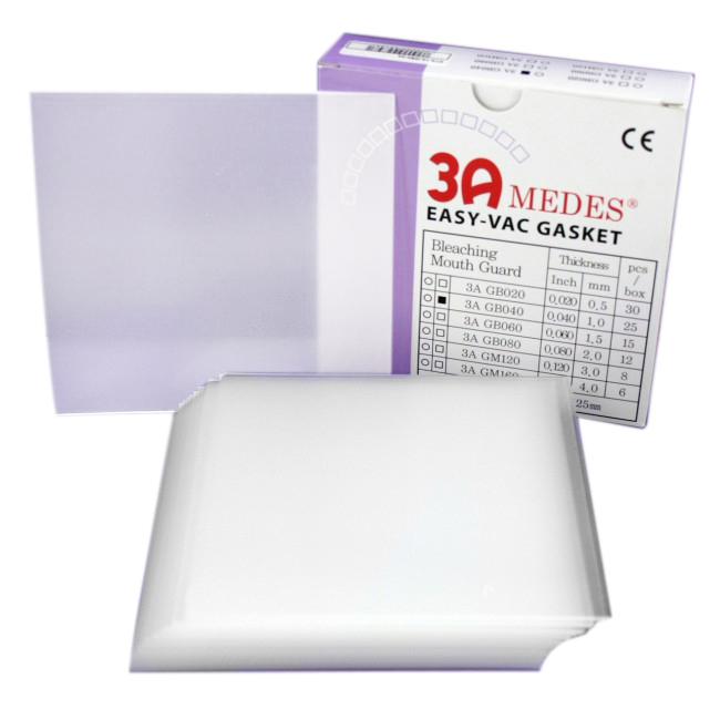 EV Gasket Bleaching 080 - пластины квадратные, толщина 2,0 мм, 12 шт. | 3A MEDES (Ю. Корея)